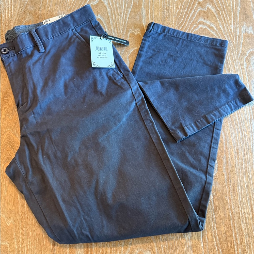 NWT ENGLISH LAUNDRY Men’s Straight Leg Comfort Chino‎ Flex Waist Size 34X30